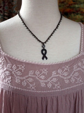 Breast Cancer Survivor Awareness Bohemian Necklace