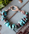 Turquoise Chip Knotted Bracelet