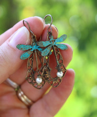 Dragonfly Vintage Earrings