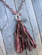 Recycled Sari Silk Tassel Necklace
