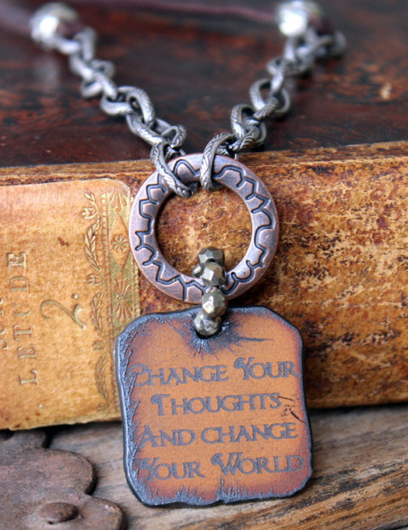 Change Your Thoughts And Change Your World Necklace