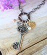 Mermaid Key Charm Necklace