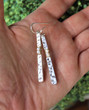 Wire-Wrapped Stick Earrings
