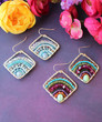 Deluxe Boho Earrings - Silver and Blue
