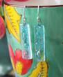 Fused Glass Earrings - Lagoon