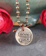 Lucky Girl Boho Horseshoe Good Luck Necklace