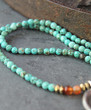 True North Compass Turquoise Beaded Necklace