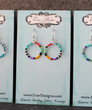 Colorful Beaded Hoop Earrings - Artemis