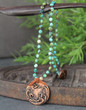 Begin Each Day With A Grateful Heart Turquoise Necklace