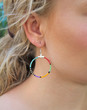 Beaded Hoop Earrings - Artemis