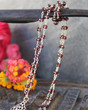 Long Garnet Tassel Necklace