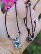 Dragonfly Knotted Leather Bohemian Necklace