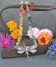 Dragonfly Rainbow Necklace