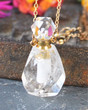 Essential Oil Perfume Gemstone Bottle Necklace