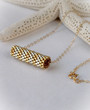 ROLLO Necklace Dubai Peyote Tube Gold Silver Gold Chain Unique Handmade Jewelry