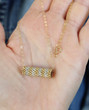 ROLLO Necklace Dubai Peyote Tube Gold Silver Gold Chain Unique Handmade Jewelry