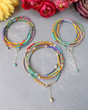 SEEDZ Beaded Wrap - Coachella Colorful seed bead necklace bracelet fresh colors