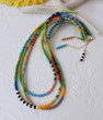 Short Seed Bead Necklace multicolor gold choker handmade summer jewelry trends