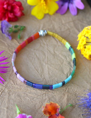 Rainbow Ombre Tile Bracelet