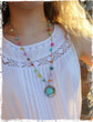 Multi-Color Bohemian Crocheted Necklace