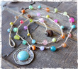 Multi-Color Bohemian Crocheted Necklace