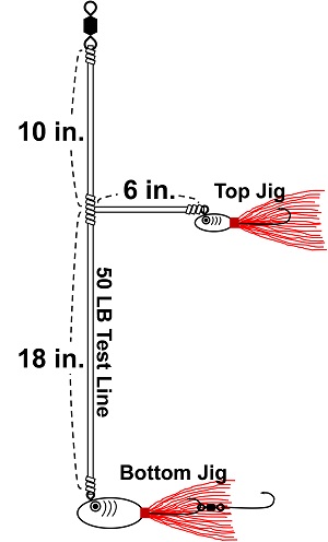 bucktail jig rig