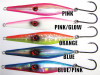 Available in 5 colors and with single or treble hooks.