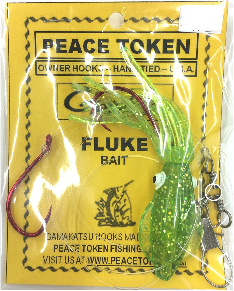 Fluke B2 Squid Bait Rig - Peace Token Fishing Tackle