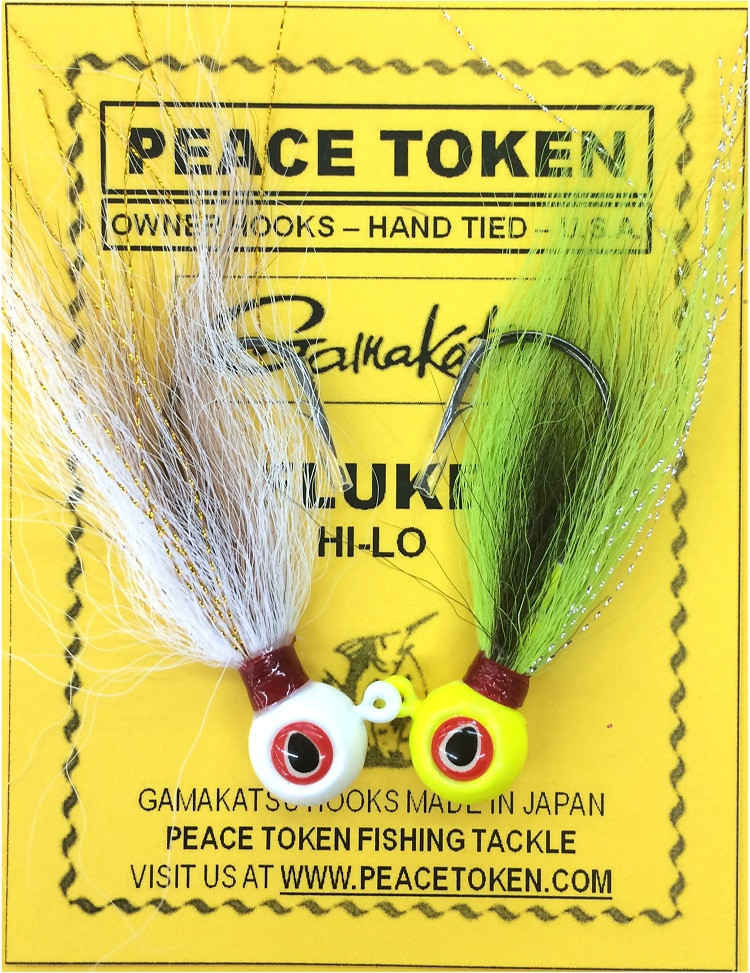 Fluke Big Eye Bucktail Rig - Peace Token Fishing Tackle