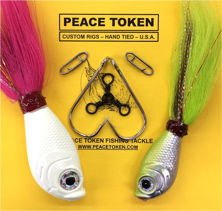 Striped Bass MOJO Trolling Rig Peace Token Fishing Tackle