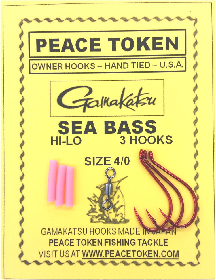 Black sea bass hook size clearance