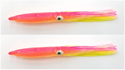 Squid Bait, Soft Wear Resistance Squid Fishing Lure Luminous 10 Pcs With  Hook For Outdoor Green,Transparent,Pink