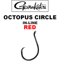 Gamakatsu Hooks - Octopus In-line Circle Red