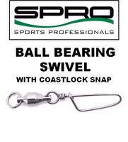 Swivels - Spro Ball Bearing Swivel w/ Coastlock Snap