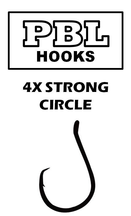 PBL 4X Strong Circle Hooks - Peace Token Fishing Tackle