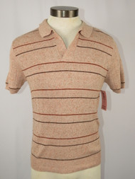 "Campus" Red & Brown Knit Shirt