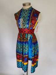 2pc. Jewel Tone Tribal Print Dress w/ Hot Pants 