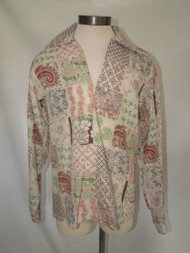 Funky Earth Toned Floral Patterned Shirt