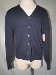 "Abercrombie & Fitch" Navy V-Neck Button Down Sweater