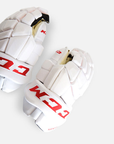 CCM HGQL Pro Stock Hockey Gloves - Red Wings - Ice Warehouse