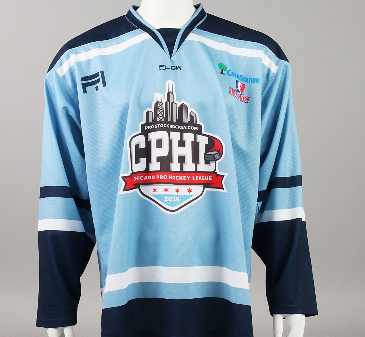 baby blue hockey jersey