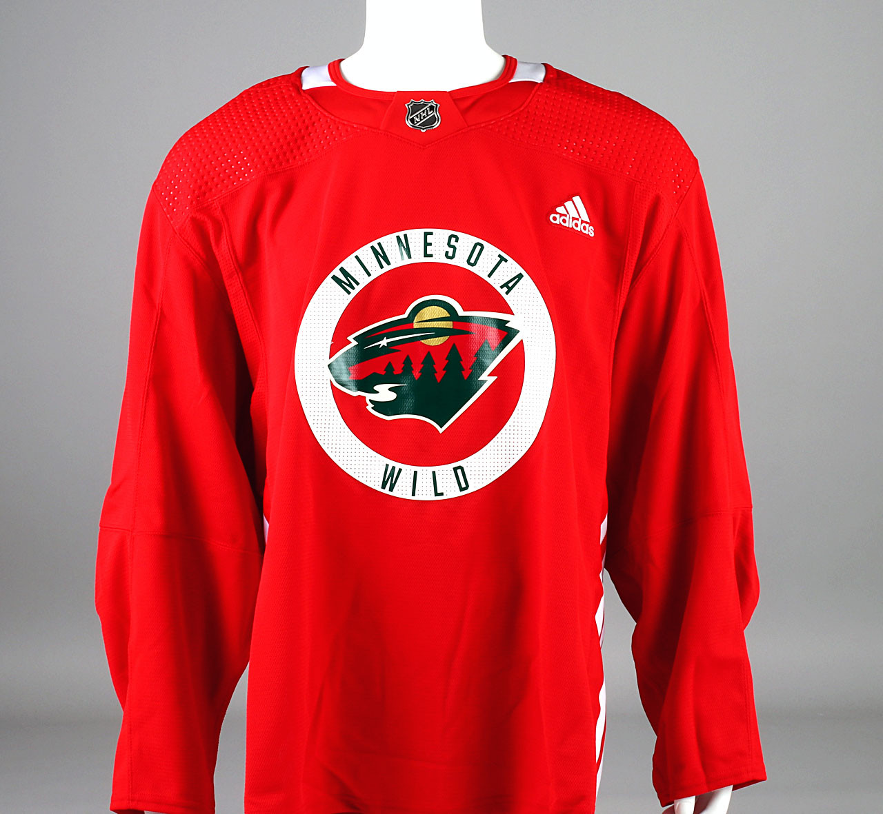 Practice Jersey - Minnesota Wild - Red Adidas Size 56 - Pro Stock Hockey