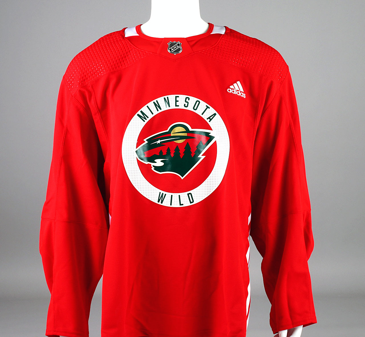 Practice Jersey - Minnesota Wild - Red Adidas Size 58 - Pro Stock ... Practice Jersey - Minnesota Wild - Red Adidas Size 58 - Pro Stock ...