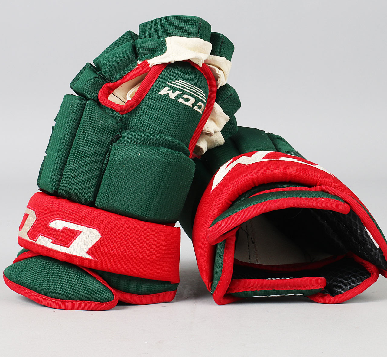 14" CCM HG 96 Gloves - Team Stock Minnesota Wild - Pro Stock Hockey