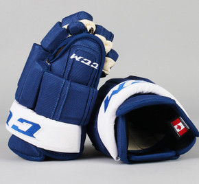14" CCM HGSTJR Gloves - Team Stock Toronto Maple Leafs