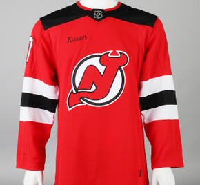 HOCKEY JERSEY ROYAL/RED HW NEW XL ADD NAME & # FREE SHIPPING NICE K1* 