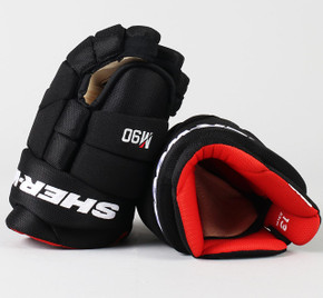 13" Sherwood Black Rekker M90 Gloves - Team Stock