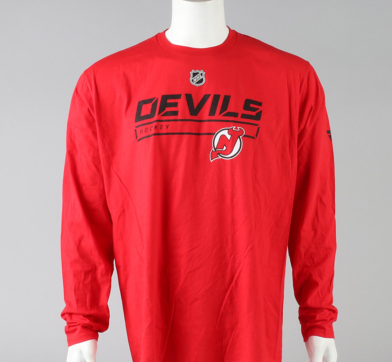 New Jersey Devils X-Large Long Sleeve Shirt #2 - Pro Stock Hockey