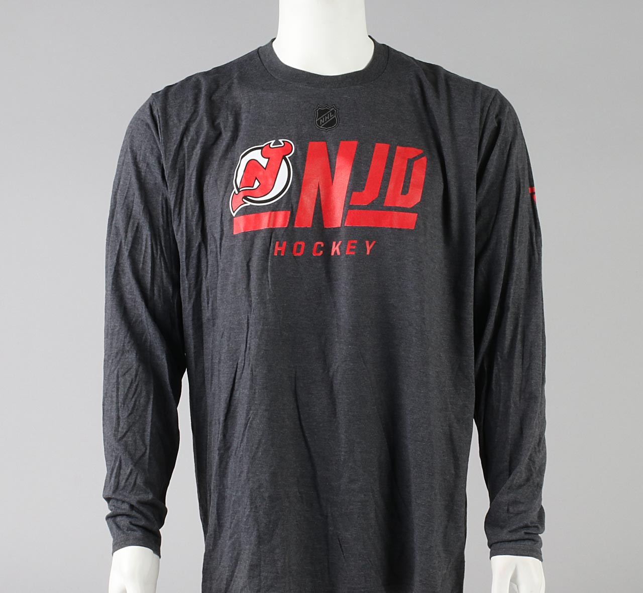 New Jersey Devils X-Large Long Sleeve Shirt - Pro Stock Hockey