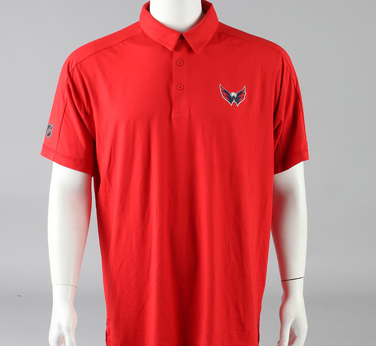 Washington Capitals Medium Authentic Pro Short Sleeve Polo Shirt #4 - Pro  Stock Hockey
